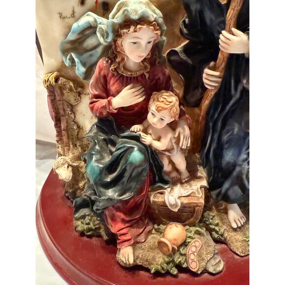 The Mirella Collection Holy Family Sculpture Clock - Jesus Religious - Christmas - Picture 3 of 7